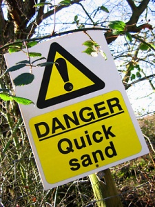 Writers' quicksand can be hazardous. Here, I share some tips to get out! Image courtesy of horseandman.com